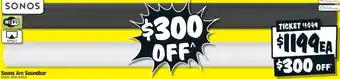JB Hi-Fi Sonos Arc Soundbar offer