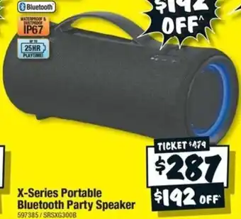 JB Hi-Fi X-Series Portable Bluetooth Party Speaker offer