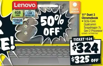 JB Hi-Fi 11" Duet 3 Chromebook offer