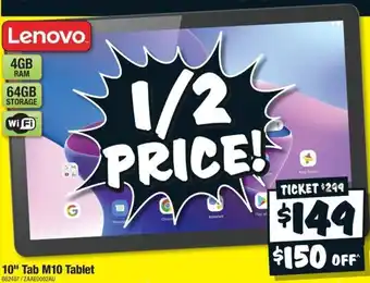 JB Hi-Fi 10" Tab M10 Tablet offer