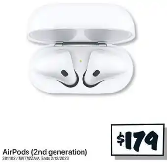 JB Hi-Fi AirPods (2nd generation) offer