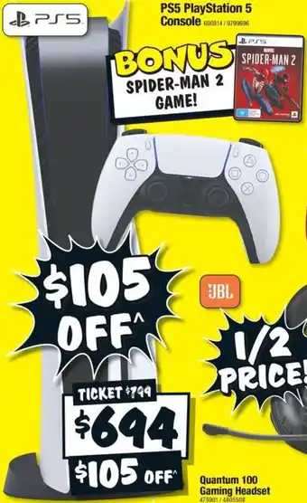 JB Hi-Fi PS5 PlayStation 5 Console offer
