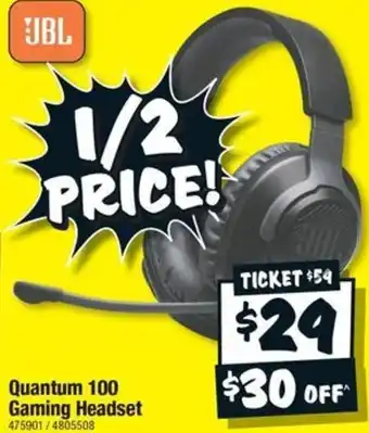 JB Hi-Fi Quantum 100 Gaming Headset offer
