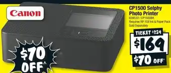 JB Hi-Fi CP1500 Selphy Photo Printer offer