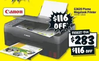 JB Hi-Fi G3620 Pixma Megatank Printer offer