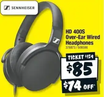 JB Hi-Fi HD 400S Over-Ear Wired Headphones offer