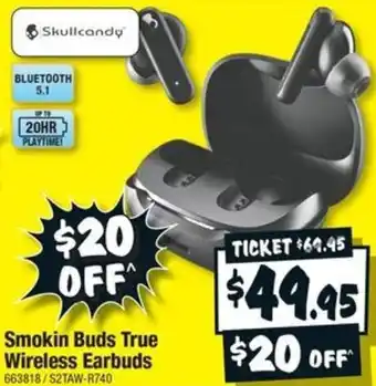 JB Hi-Fi Smokin Buds True Wireless Earbuds offer