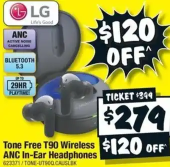 JB Hi-Fi Tone Free T90 Wireless ANC In-Ear Headphones offer