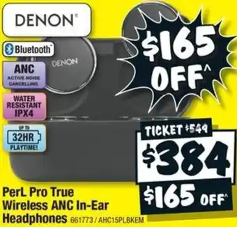 JB Hi-Fi Perl Pro True Wireless ANC In-Ear Headphones offer