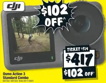 JB Hi-Fi Osmo Action 3 Standard Combo offer