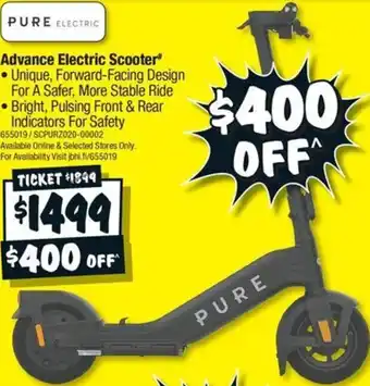 JB Hi-Fi Advance Electric Scooter offer