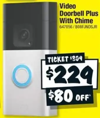 JB Hi-Fi Video Doorbell Plus With Chime offer