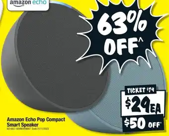 JB Hi-Fi Amazon Echo Pop Compact Smart Speaker offer