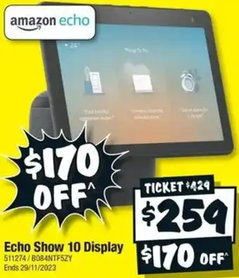 JB Hi-Fi Echo Show 10 Display offer