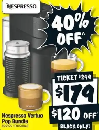 JB Hi-Fi Nespresso Vertuo Pop Bundle offer