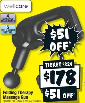 JB Hi-Fi Folding Therapy Massage Gun offer