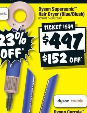 JB Hi-Fi Dyson Supersonic Hair Dryer (Blue/Blush) offer