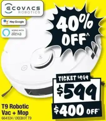 JB Hi-Fi T9 Robotic Vac + Mop offer