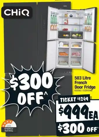 JB Hi-Fi 503 Litre French Door Fridge offer