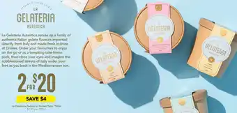Drakes La Gelateria Gelato or Sorbet Tubs 750ml offer