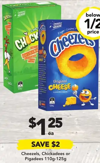 Drakes Cheezels, Chickadees or Pigadees 110g-125g offer