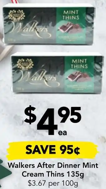 Drakes Walkers After Dinner Mint Cream Thins 135g offer