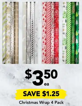 Drakes Christmas Wrap 4 Pack offer