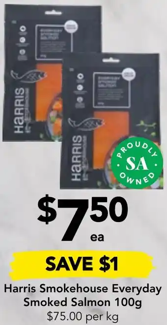 Drakes Harris Smokehouse Everyday Smoked Salmon 100g offer
