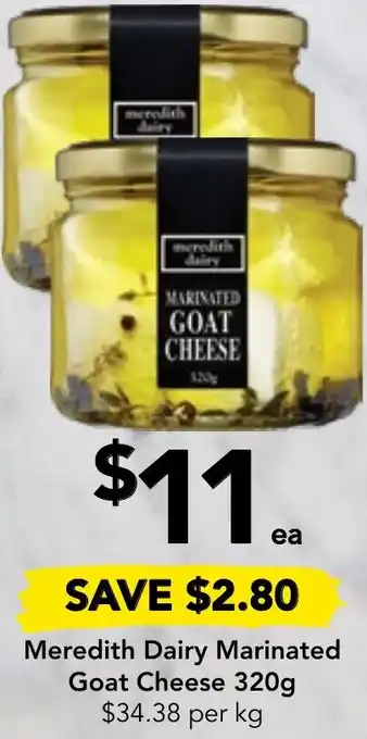 Meredith Dairy Marinated Goat Cheese 320g