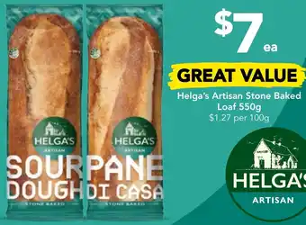 Drakes Helga's Artisan Stone Baked Loaf 550g offer