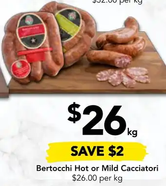 Drakes Bertocchi Hot or Mild Cacciatori offer