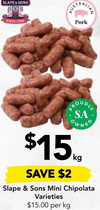 Drakes Slape & Sons Mini Chipolata offer