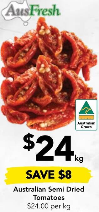 Drakes Australian Semi Dried Tomatoes offer