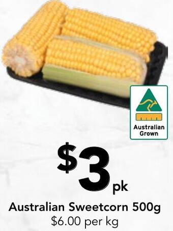 Drakes Australian Sweetcorn 500g offer