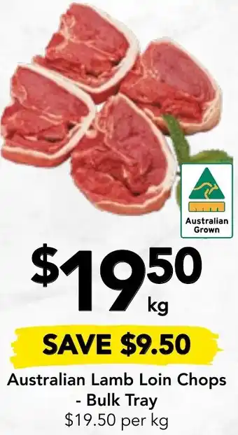 Drakes Australian Lamb Loin Chops - Bulk Tray offer