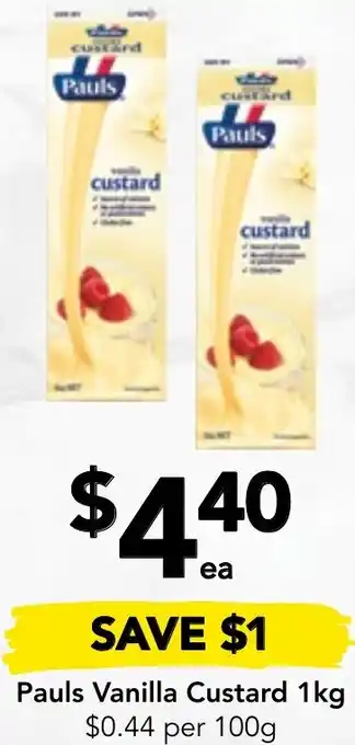 Pauls Vanilla Custard 1kg