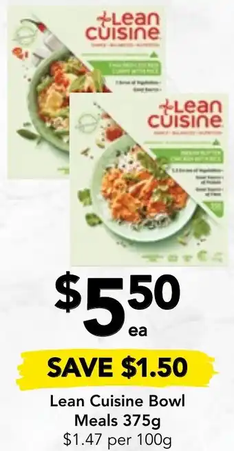 Drakes Lean Cuisine Bowl Meals 375g offer