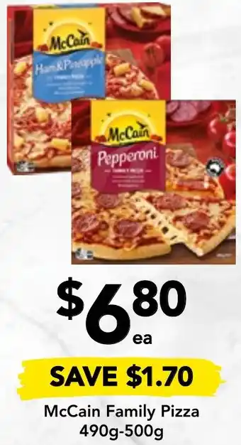 Drakes McCain Family Pizza 490g-500g offer