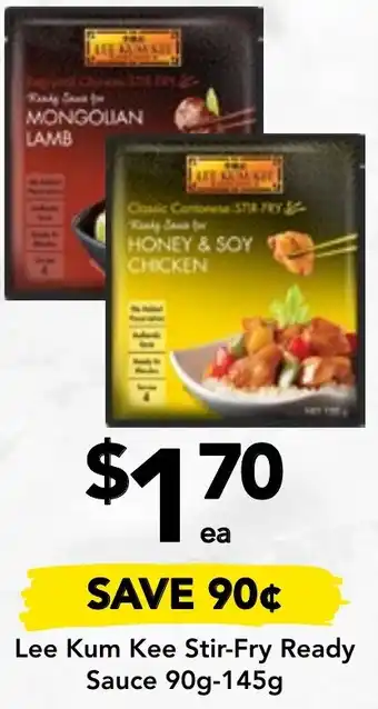 Drakes Lee Kum Kee Stir-Fry Ready Sauce 90g-145g offer