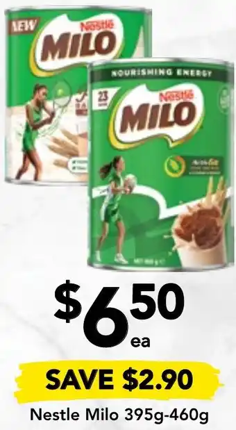 Drakes Nestle Milo 395g-460g offer
