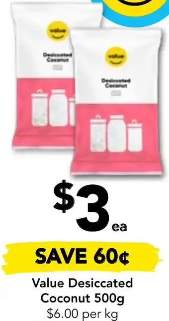 Drakes Value Desiccated Coconut 500g offer