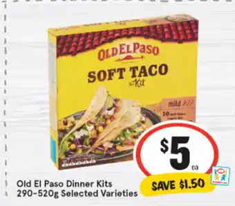 IGA Old El Paso Dinner Kit 290-520gm Selected Varieties offer