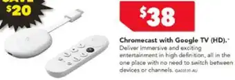Harvey Norman Chromecast with Google TV (HD) offer