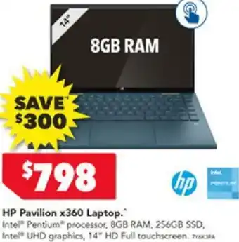 Harvey Norman HP Pavilion x360 Laptop offer