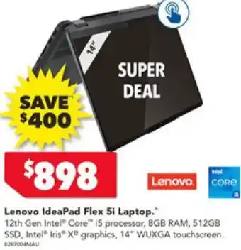 Harvey Norman Lenovo IdeaPad Flex 5i Laptop offer