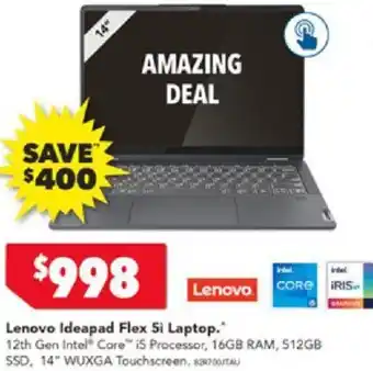 Harvey Norman Lenovo Ideapad Flex 5i Laptop offer