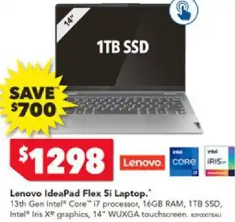 Harvey Norman Lenovo IdeaPad Flex 5i Laptop offer