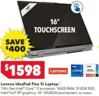 Harvey Norman Lenovo IdeaPad Flex 5i Laptop offer