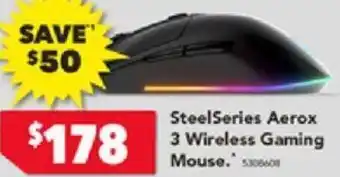 Harvey Norman SteelSeries Aerox 3 Wireless Gaming Mouse offer