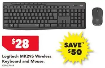 Harvey Norman Logitech MK295 Wireless Keyboard and Mouse offer